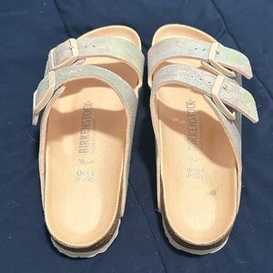 Birkenstock Arizona vegan iridescent sandals